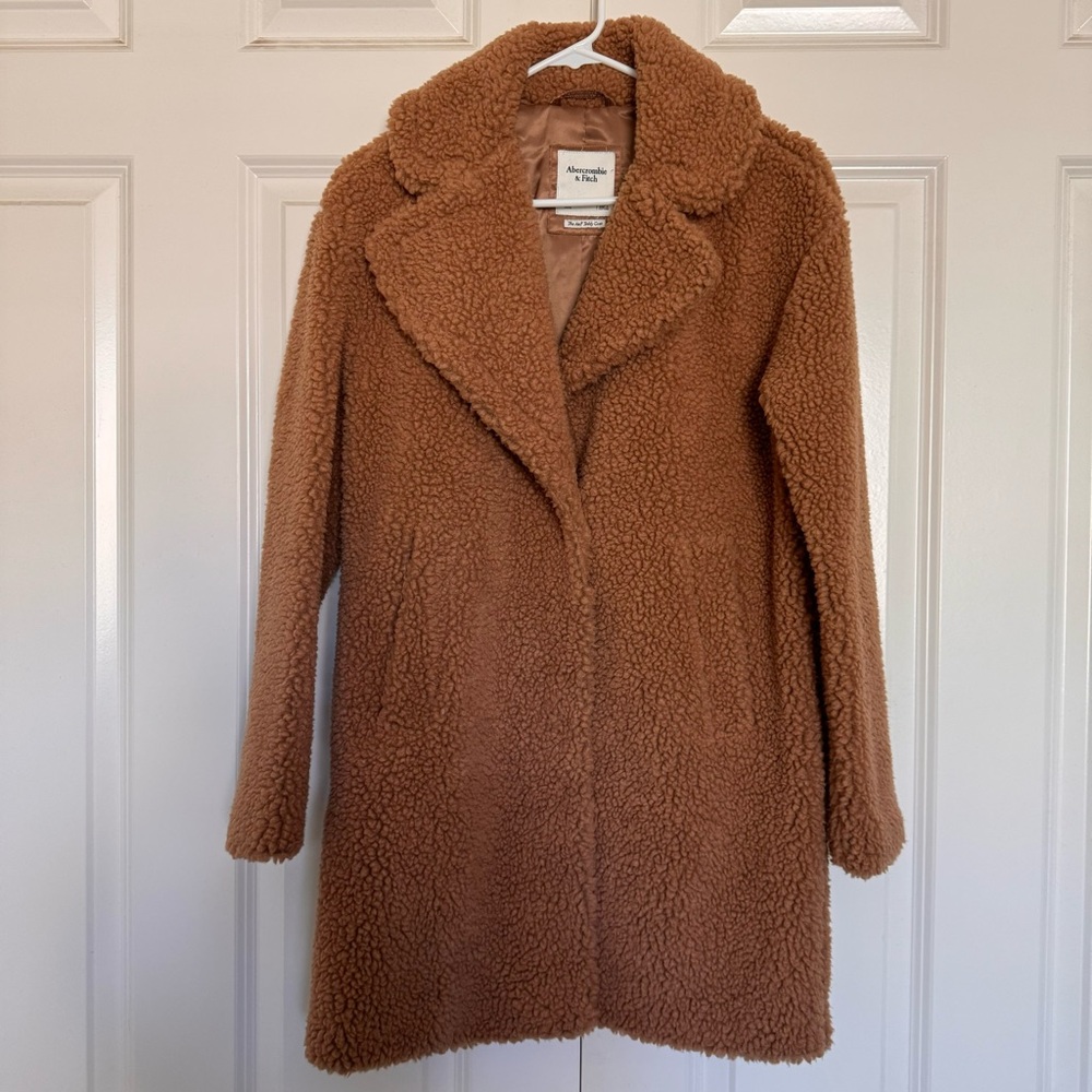 Cozy Brown Abercrombie Teddy Coat